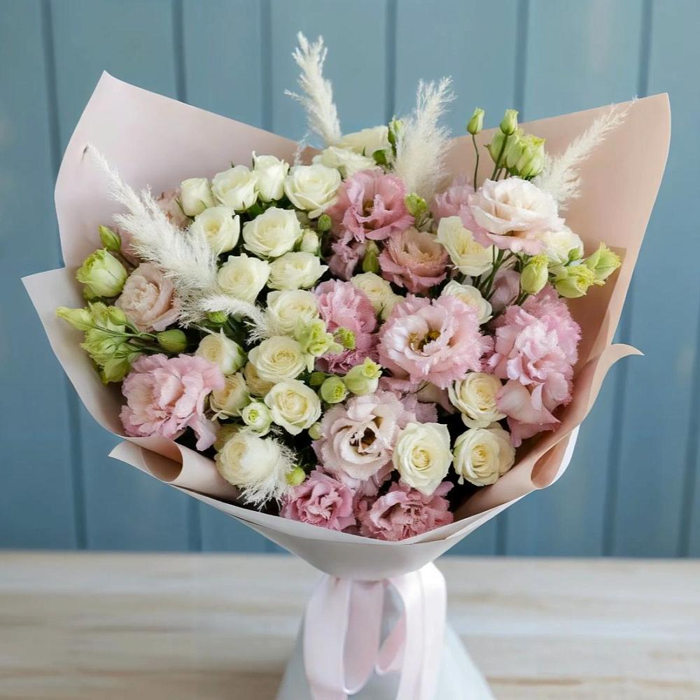 Букет цветов из: Альстромерии и Розы в Верхозиме