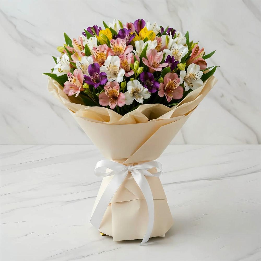 Букет цветов из: Альстромерии в Верхозиме