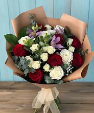 Букет цветов из:  Розы и Альстромерии в Верхозиме