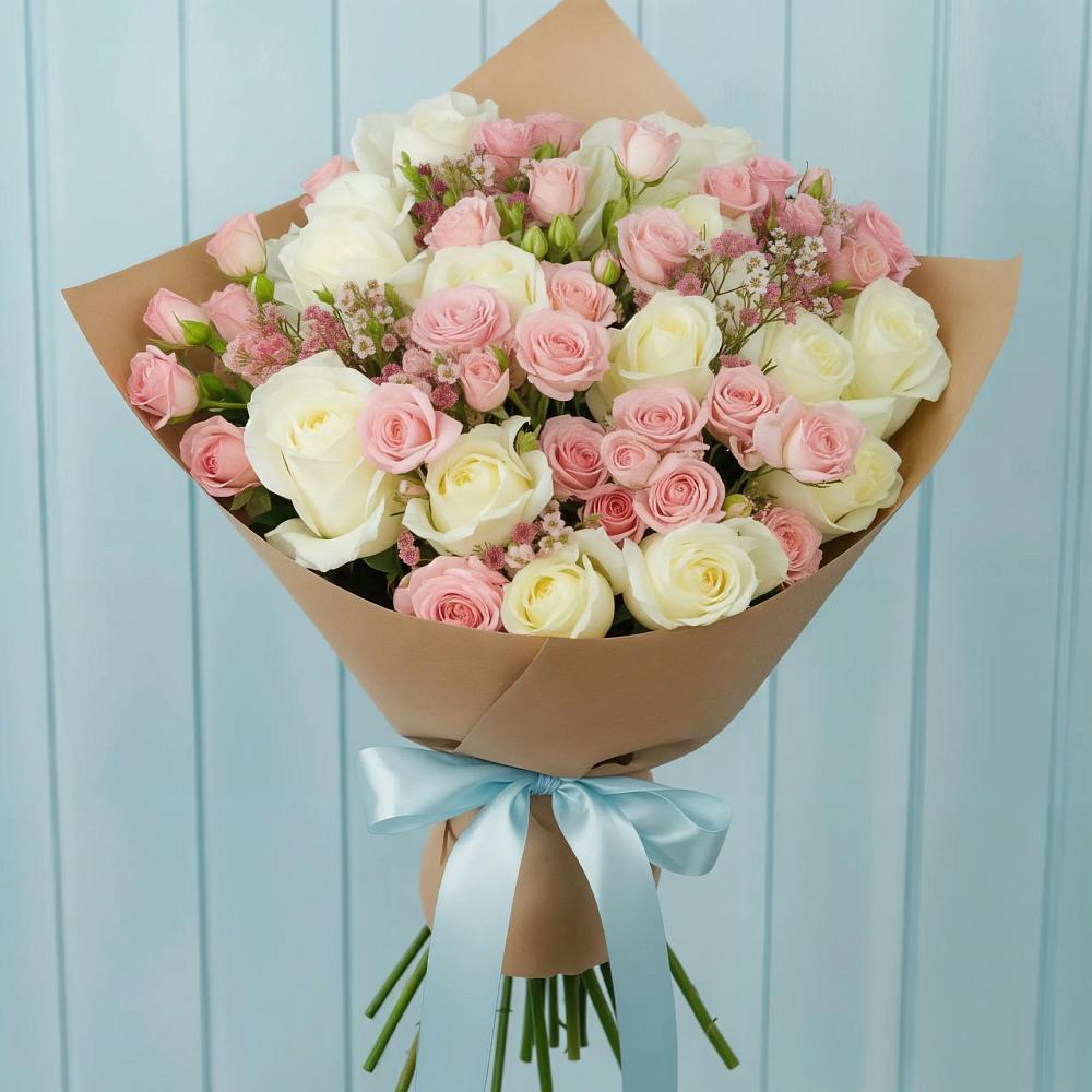 Букет цветов из: Розы в Верхозиме