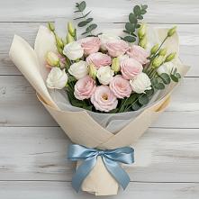 Букет цветов из:  Лизиантусы в Верхозиме