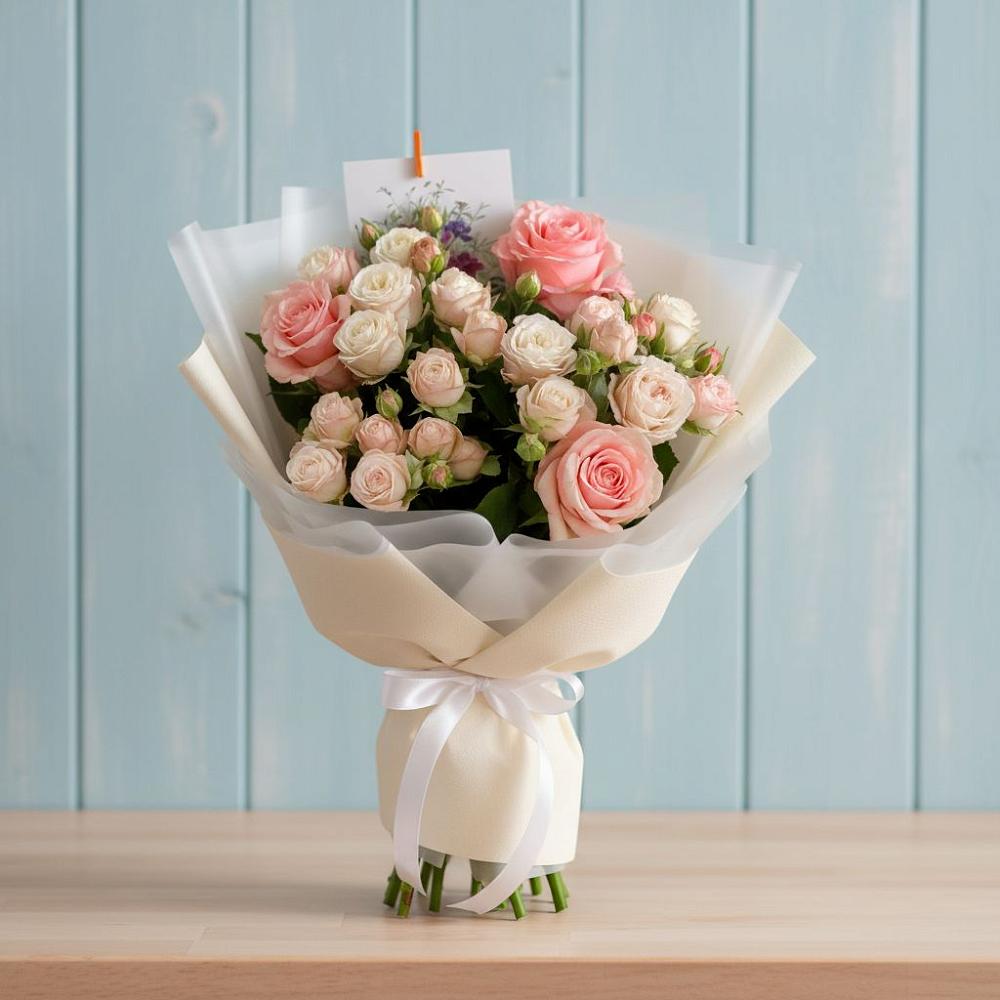 Букет цветов из: Розы в Верхозиме