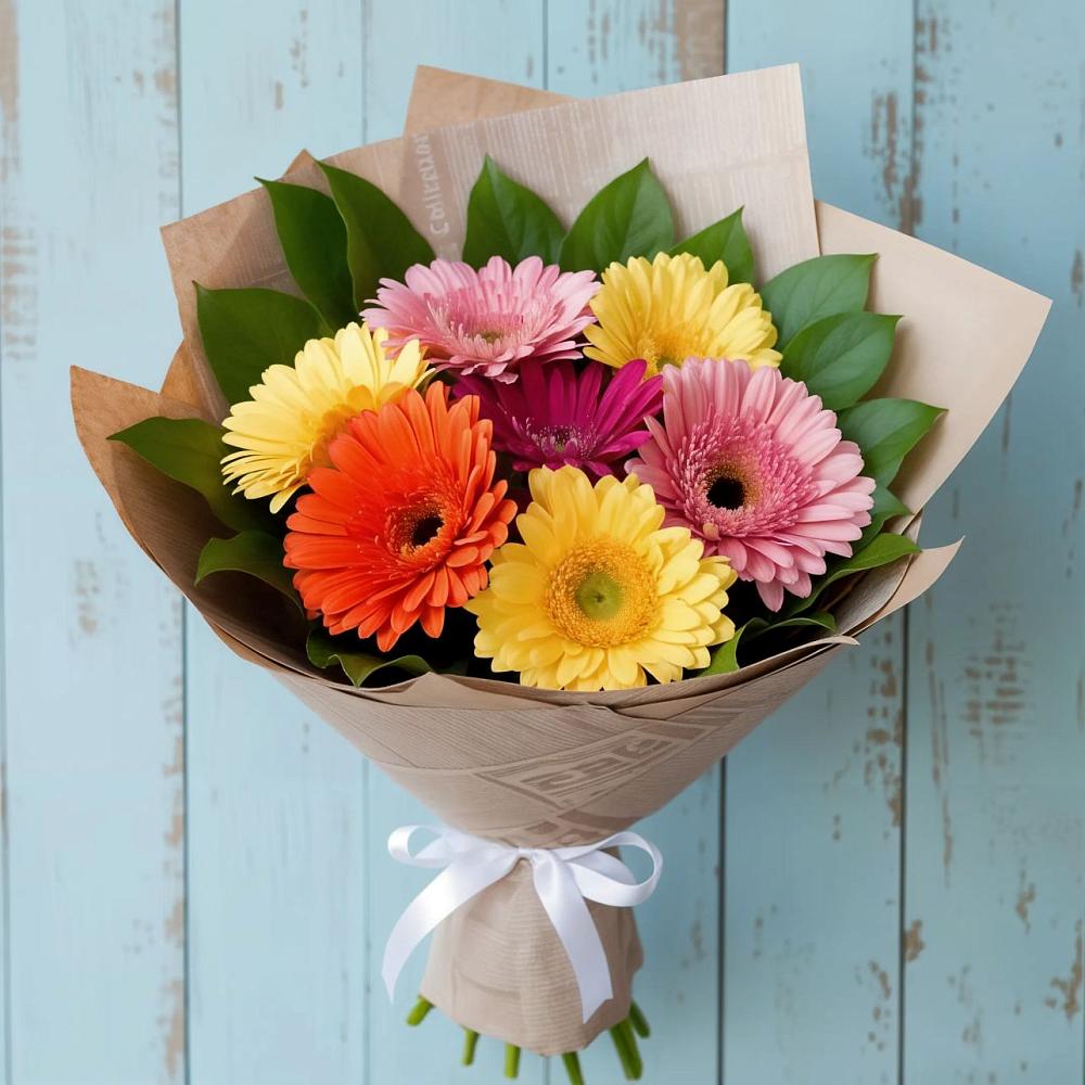 Букет цветов из: Герберы в Верхозиме