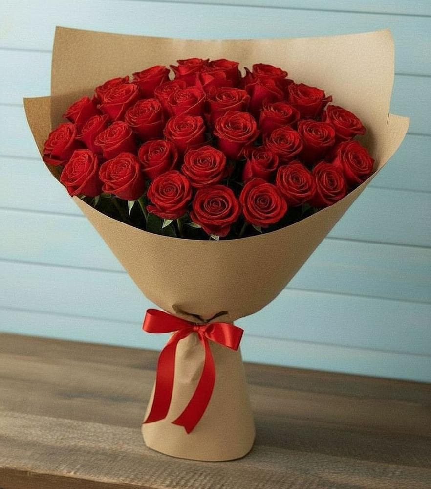 Букет Красные розы Милано в Верхозиме