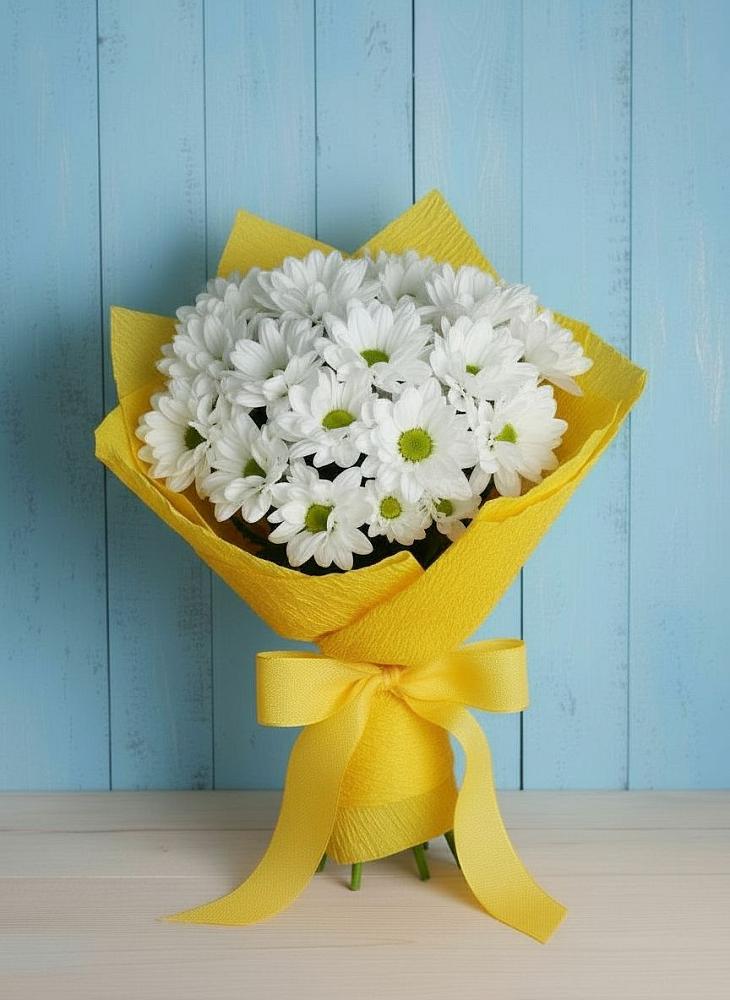 Букет цветов из: Хризантемы в Верхозиме