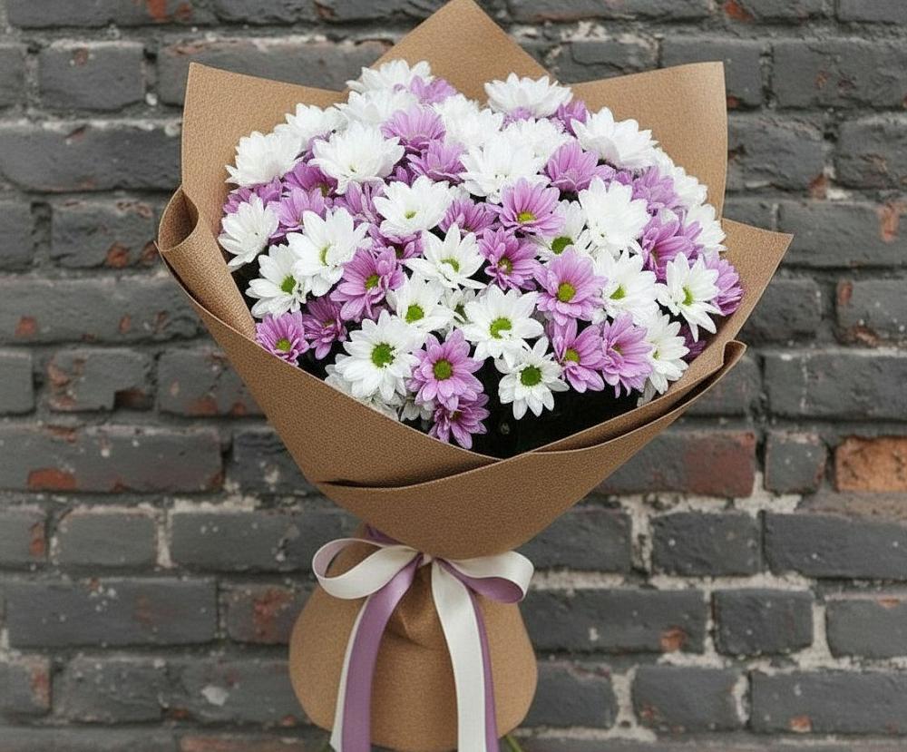 Букет цветов из: Хризантемы в Верхозиме