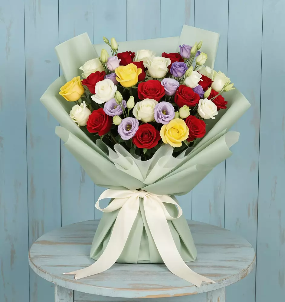 Букет цветов из: Розы в Верхозиме