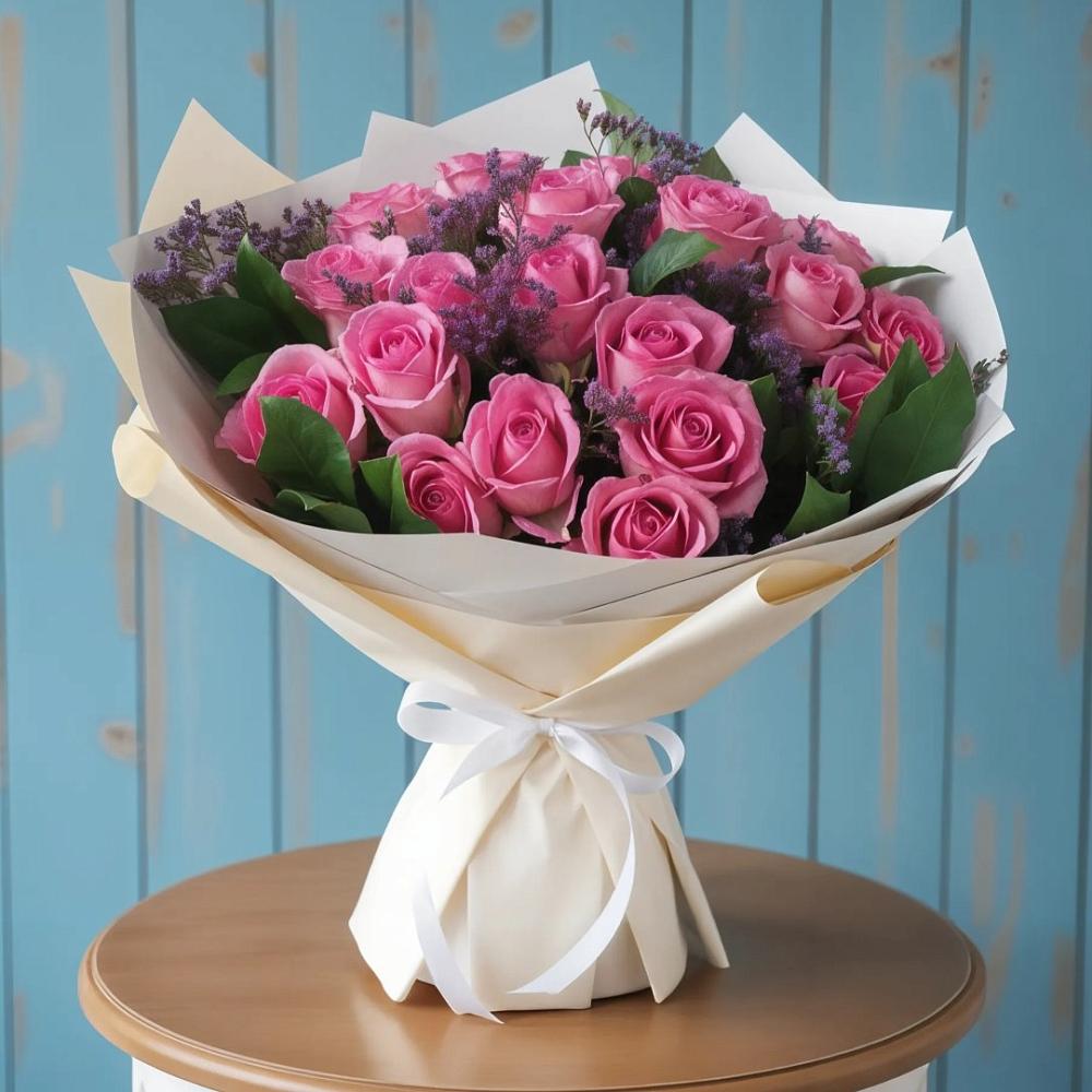 Букет цветов из: Розы в Верхозиме