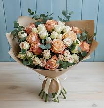 Букет цветов из:  Альстромерии и Розы в Верхозиме